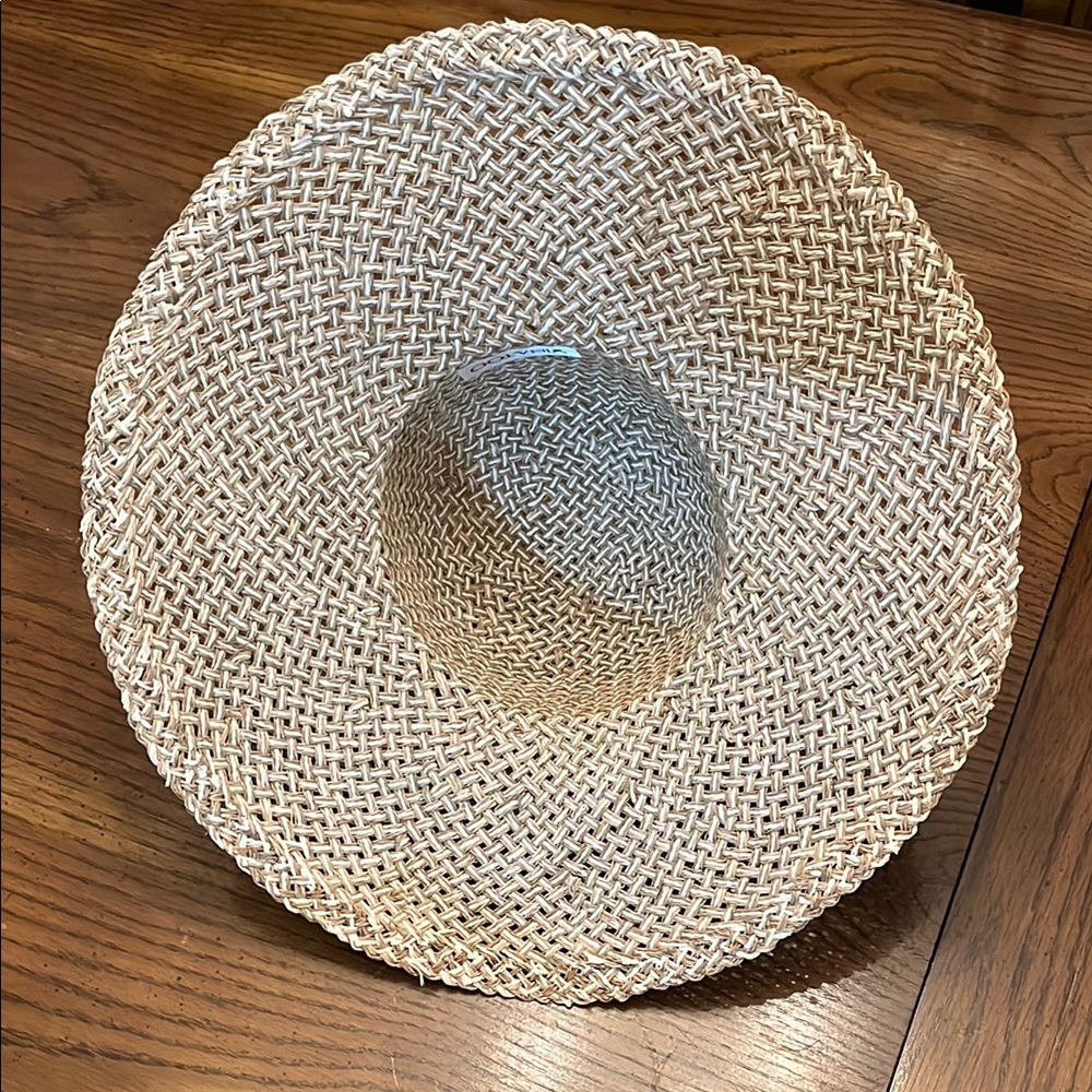 Cream‎ Wide-Brimmed Woven Hat - Picture 9 of 13